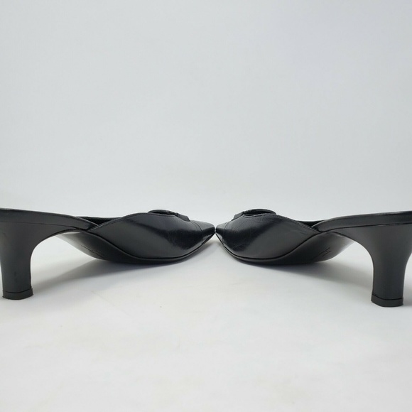 Salvatore Ferragamo Black Leather Mules - Picture 5 of 8